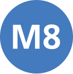 Istanbul Metro M8 Symbol