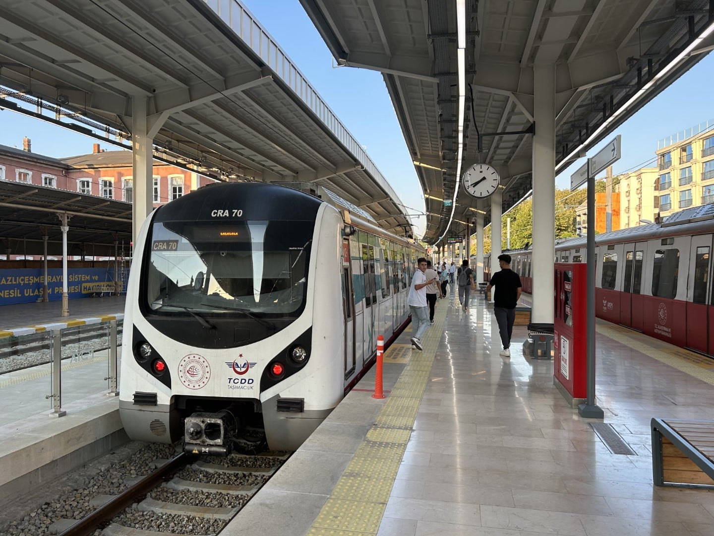 Istanbul Tram T6 along the Sea of Marmara