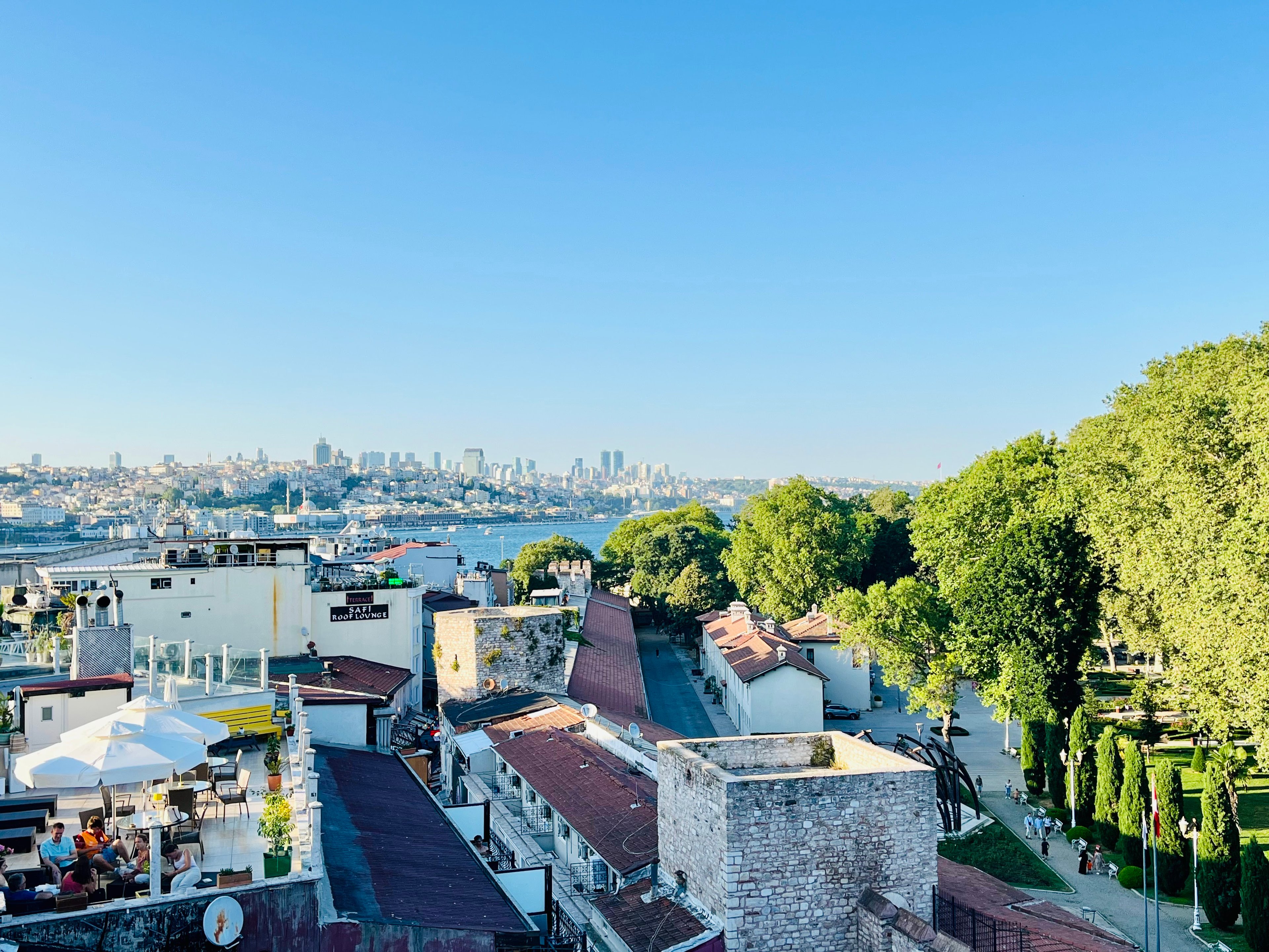 Pleasure terrace roof top restaurant