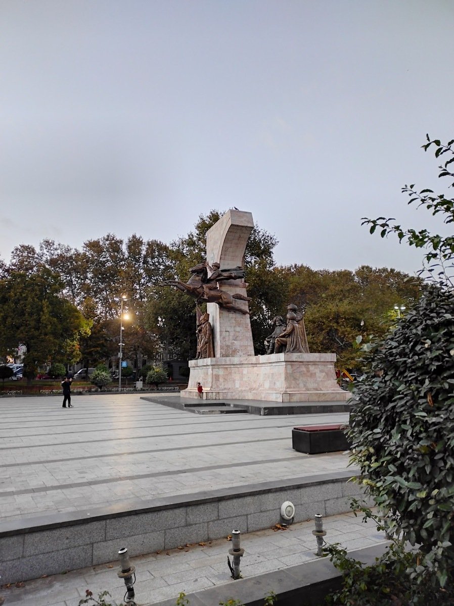 Statue of sultan on horse